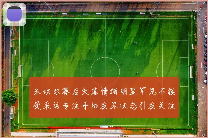 米切尔赛后失落情绪明显罕见不接受采访专注手机发呆状态引发关注