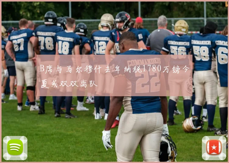 B席与马尔穆什去年纳税1780万镑今夏或双双离队