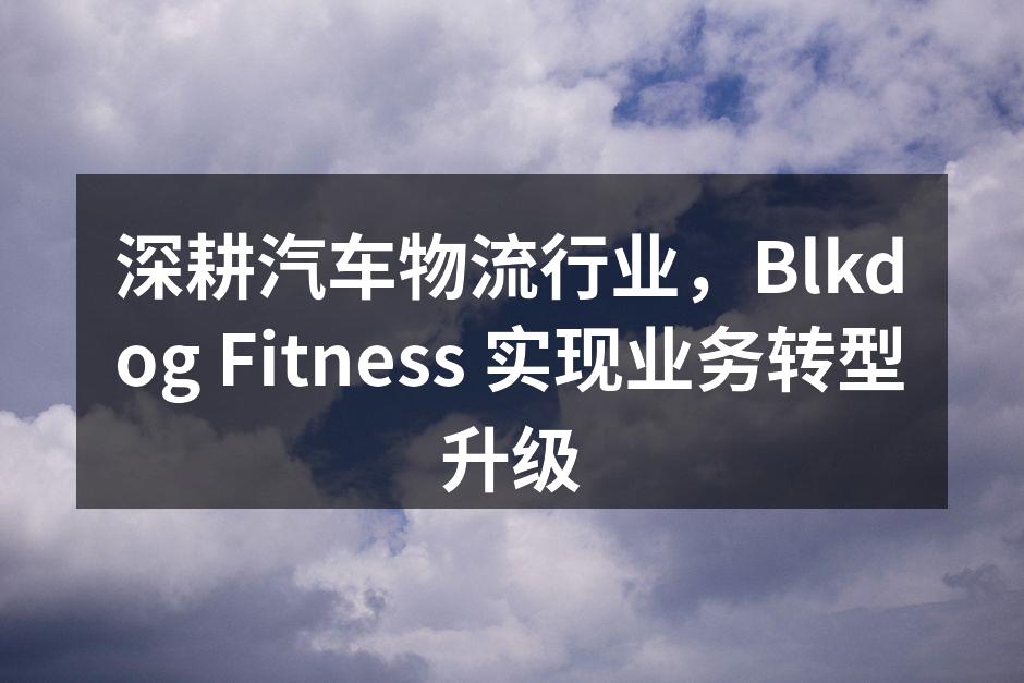 Blkdog Fitness 物流团队正在进行产品运输